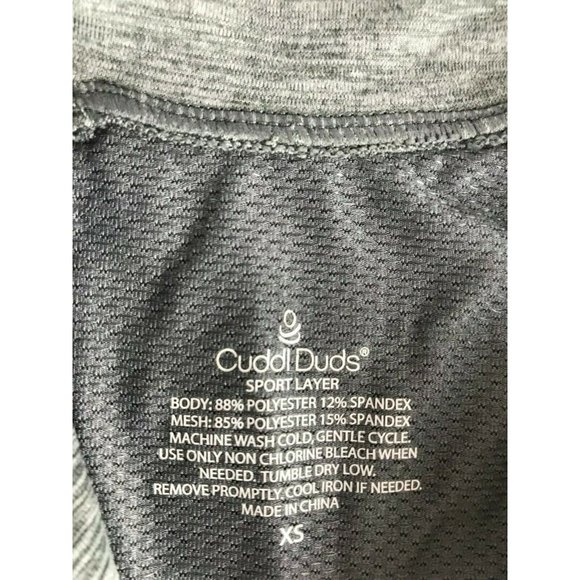 Cuddl Duds Gray Full Zip Jacket Soft Gray XS - Picture 6 of 9